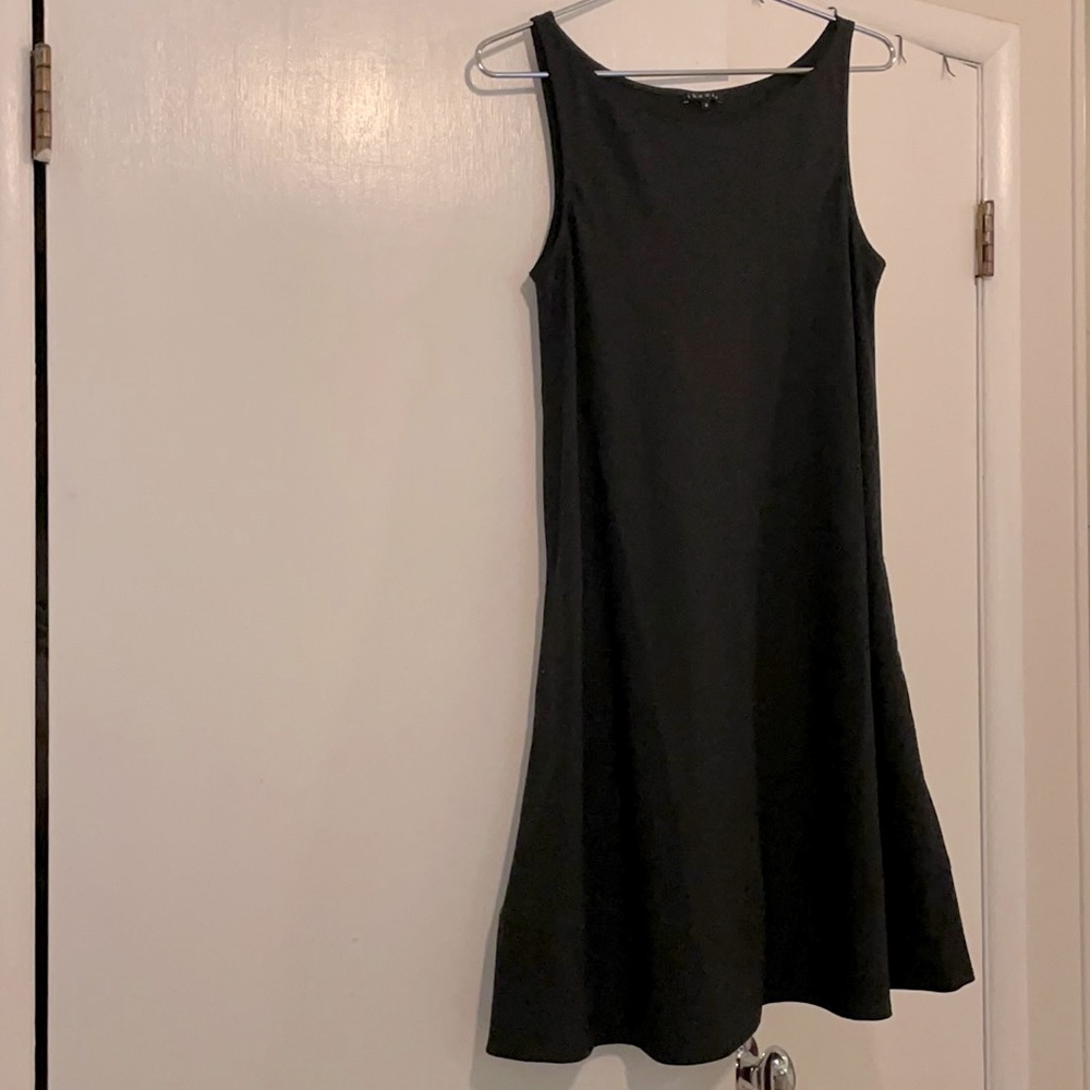 Theory stretch wool little black dress